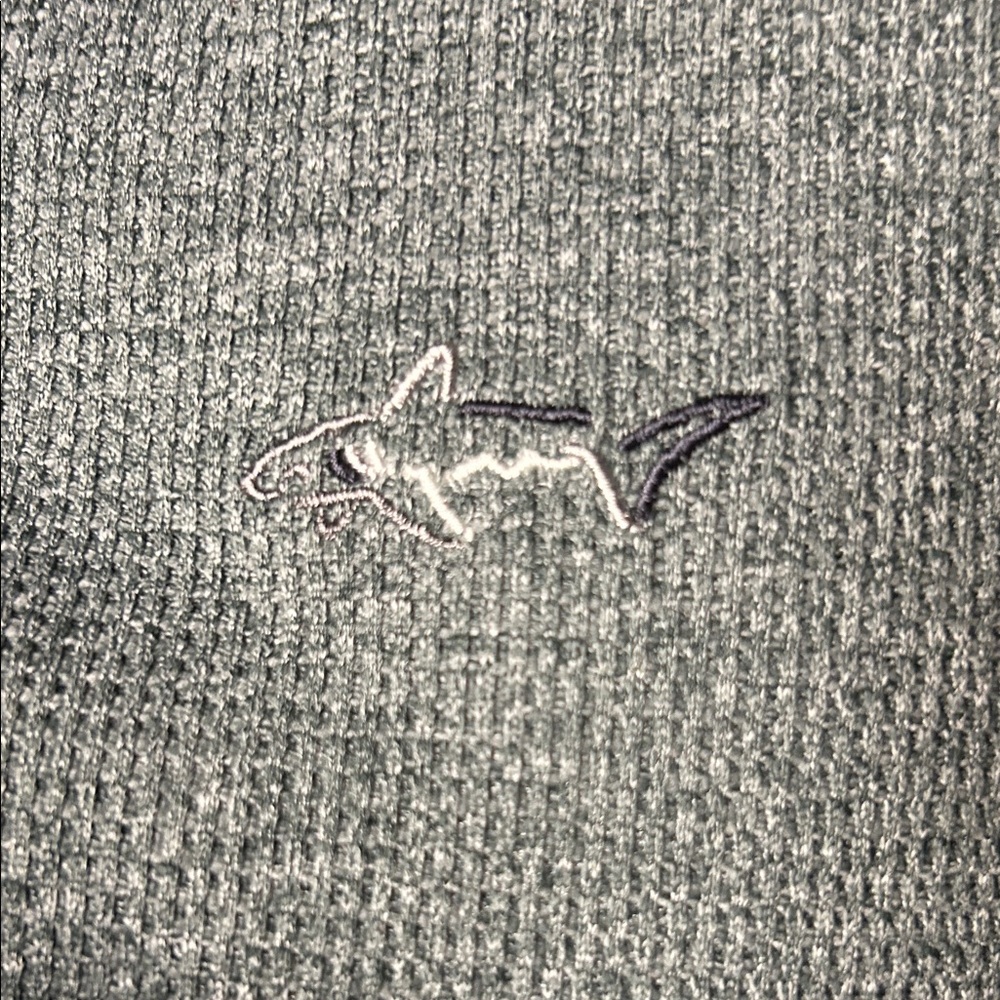 New Greg Norman for Tasso Elba‎ Gray/green Long Sleeve Shirt with Green Accents. - Picture 10 of 11
